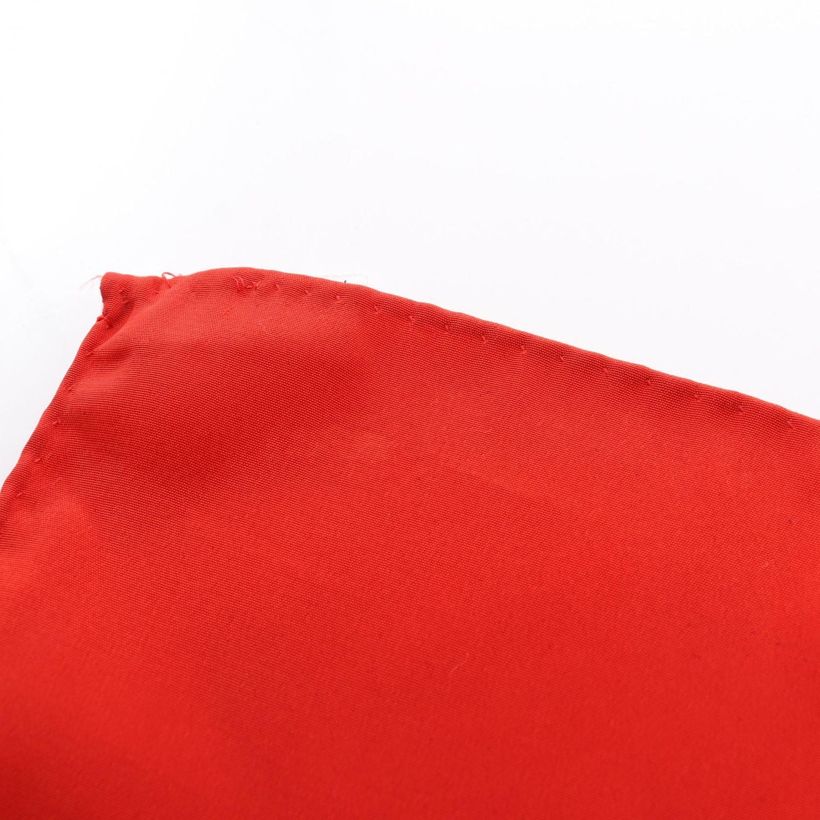 Chanel Scarf CC Logo Red Silk — view 8