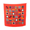 Chanel Scarf CC Logo Red Silk