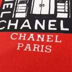 Chanel Scarf CC Logo Red Silk — view 2
