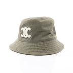 Celine Hat Triomphe Bucket Green
