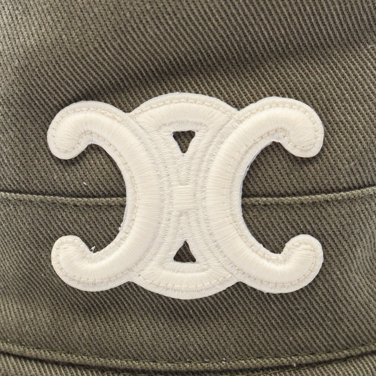 Celine Hat Triomphe Bucket Green — view 7