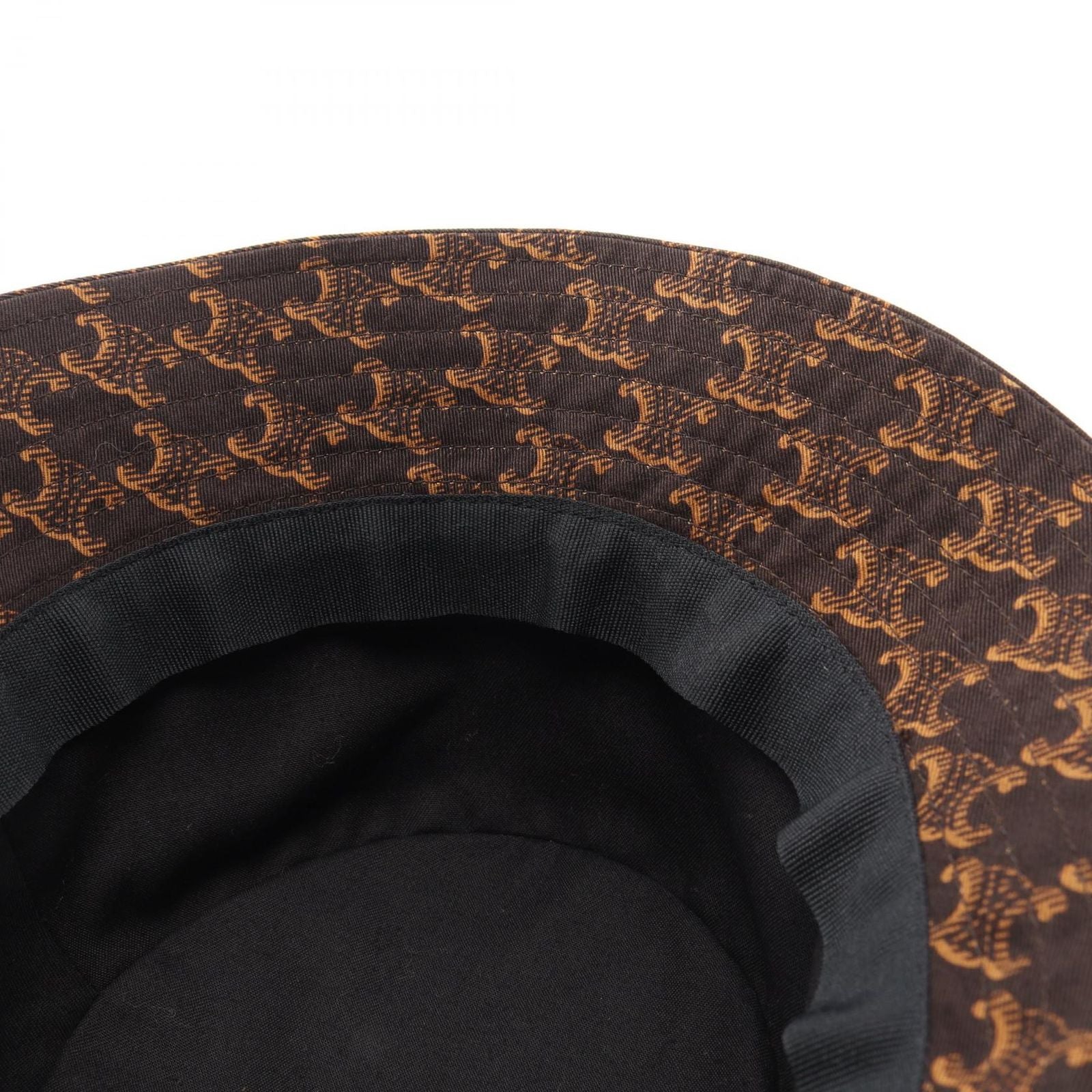 Celine Hat Logo Embroidery Triomphe Bucket — view 6