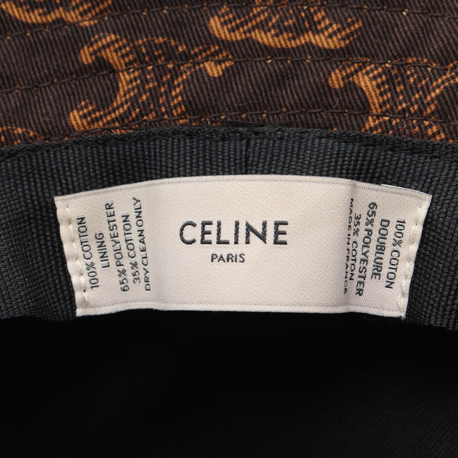 Celine Hat Logo Embroidery Triomphe Bucket — view 4