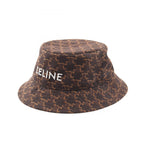 Celine Hat Logo Embroidery Triomphe Bucket
