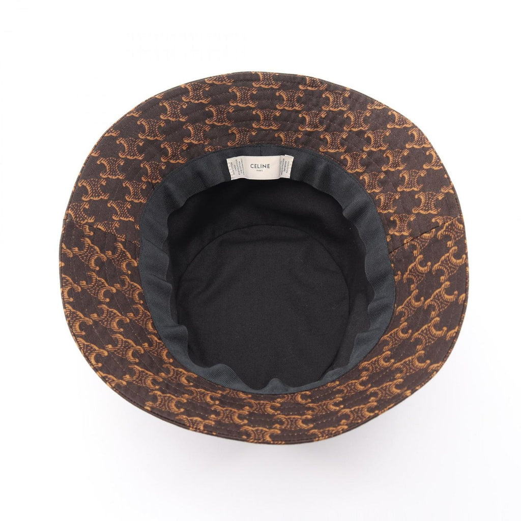 Celine Hat Logo Embroidery Triomphe Bucket — view 3
