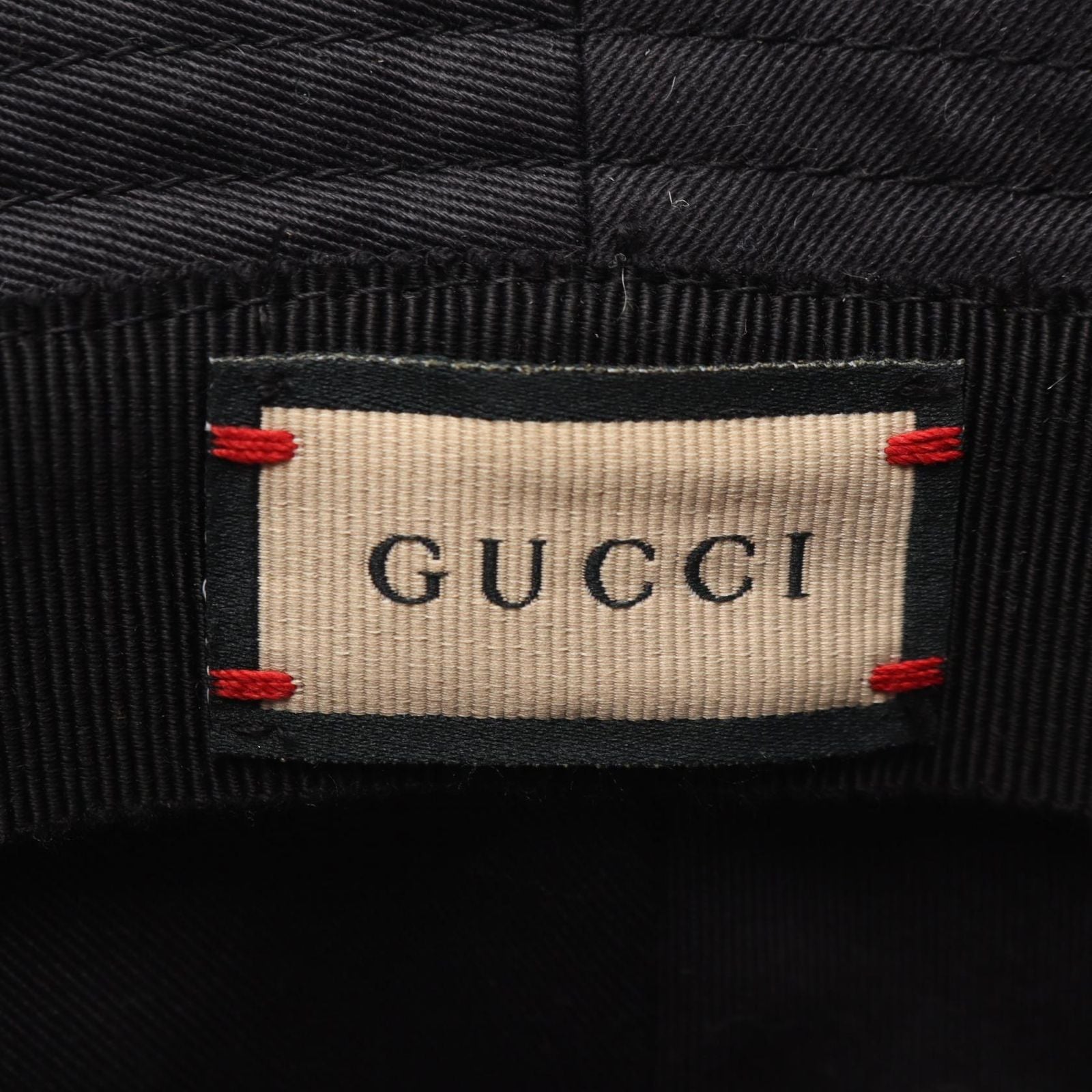 Gucci Hat Embossed Logo Bucket Black — view 4