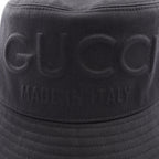 Gucci Hat Embossed Logo Bucket Black — view 7