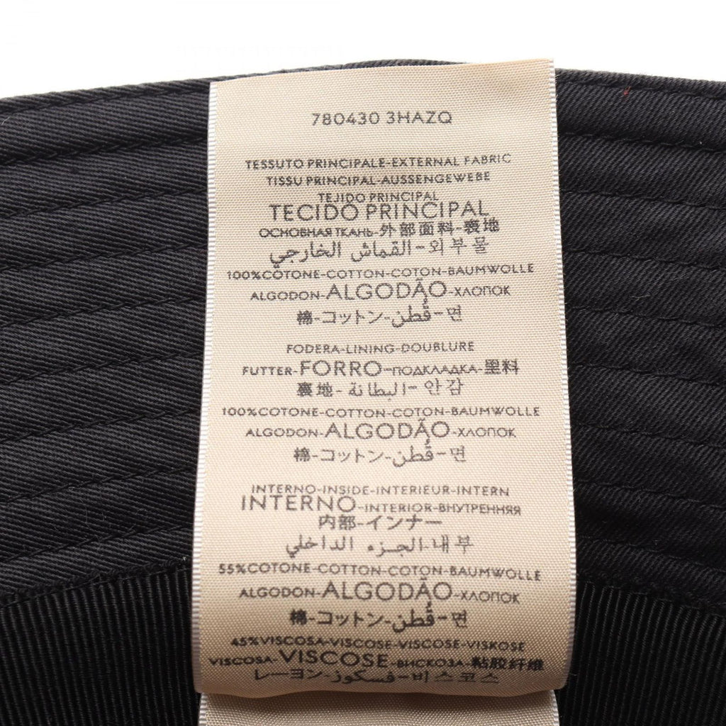 Gucci Hat Embossed Logo Bucket Black — view 5