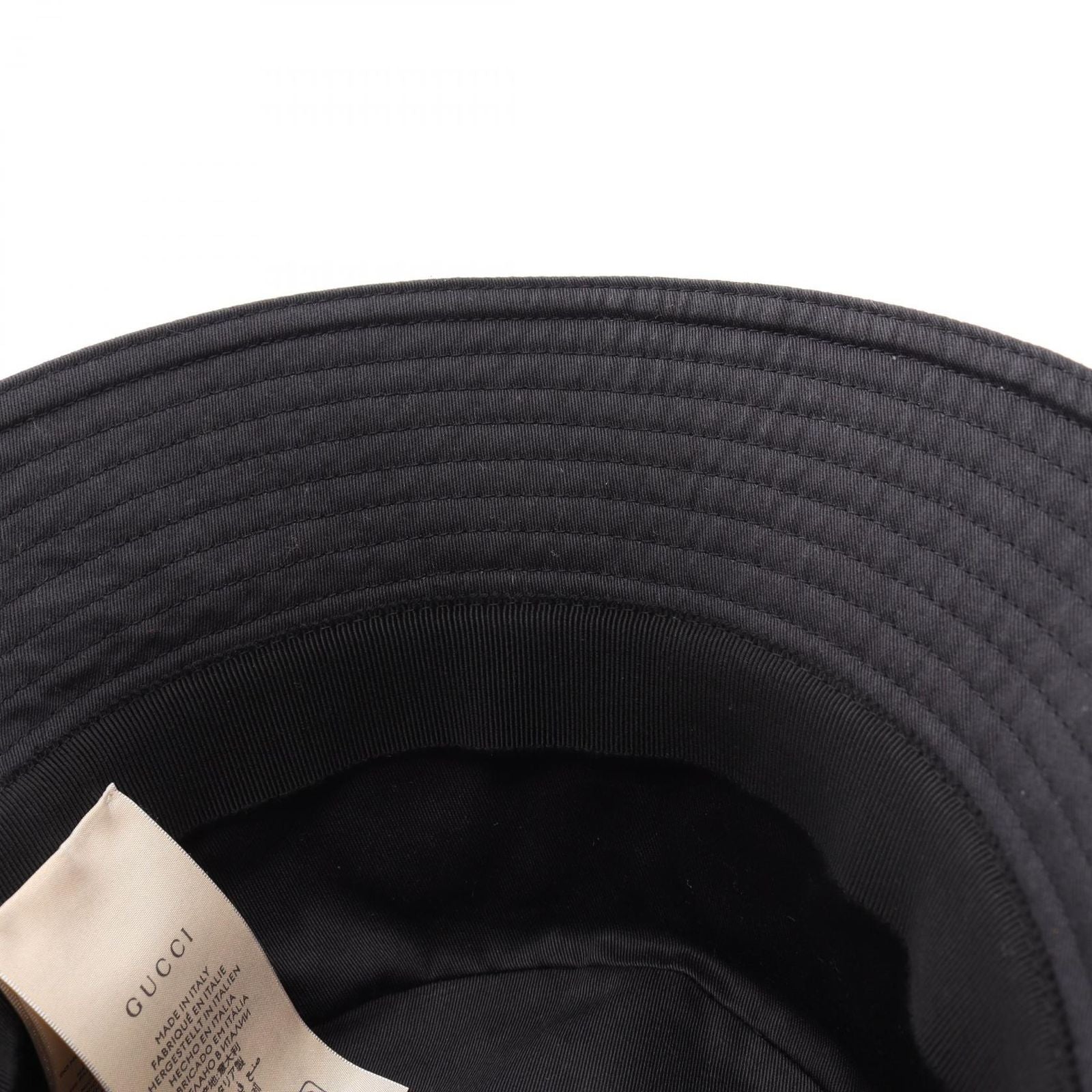 Gucci Hat Embossed Logo Bucket Black — view 6