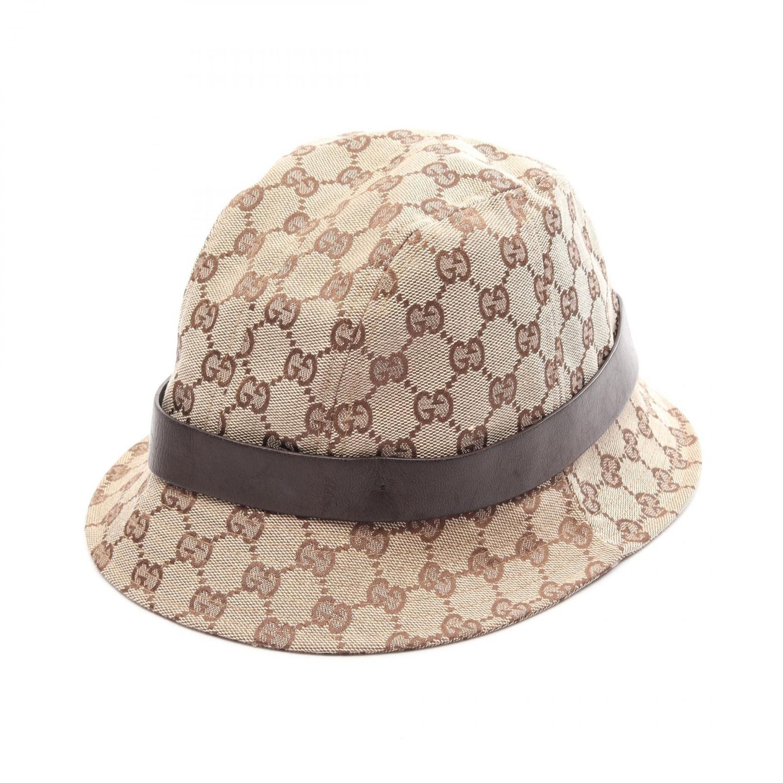 Gucci Hat GG Canvas Leather — view 2