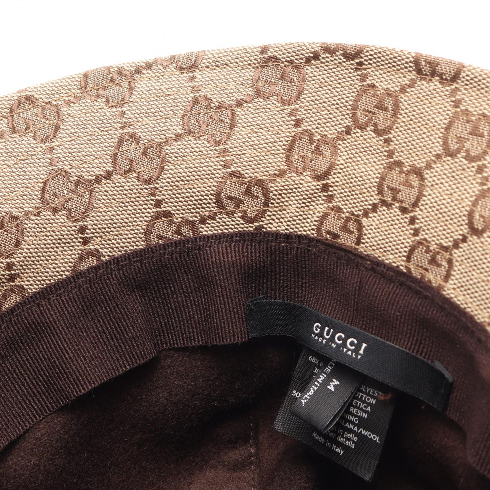 Gucci Hat GG Canvas Leather — view 6