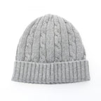 Celine Knit Cap Triomphe Embroidery Cap Gray — view 2