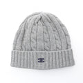 Celine Knit Cap Triomphe Embroidery Cap Gray
