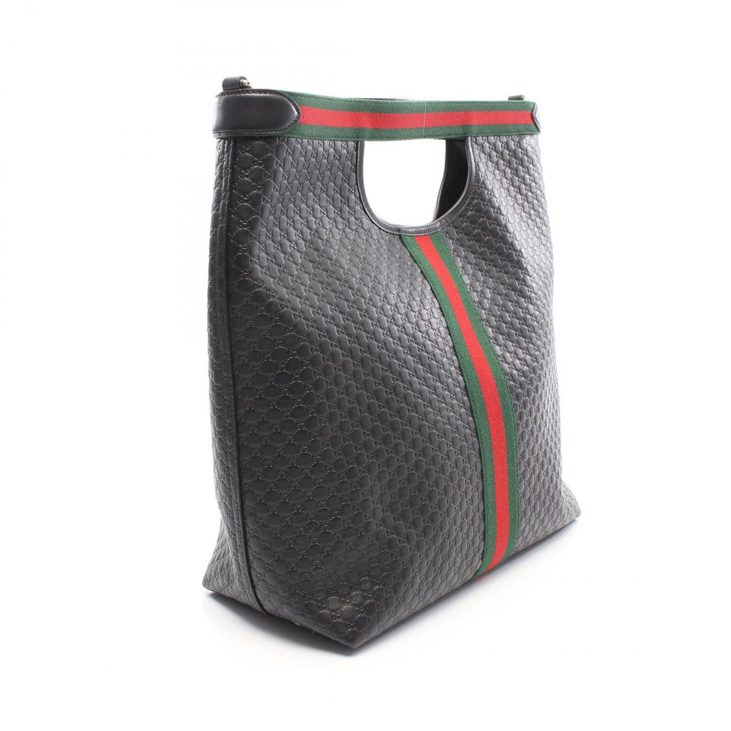 Gucci Handbag Giglio Micro Guccissima 2-Way Black Leather Guccissima Ophidia — view 2