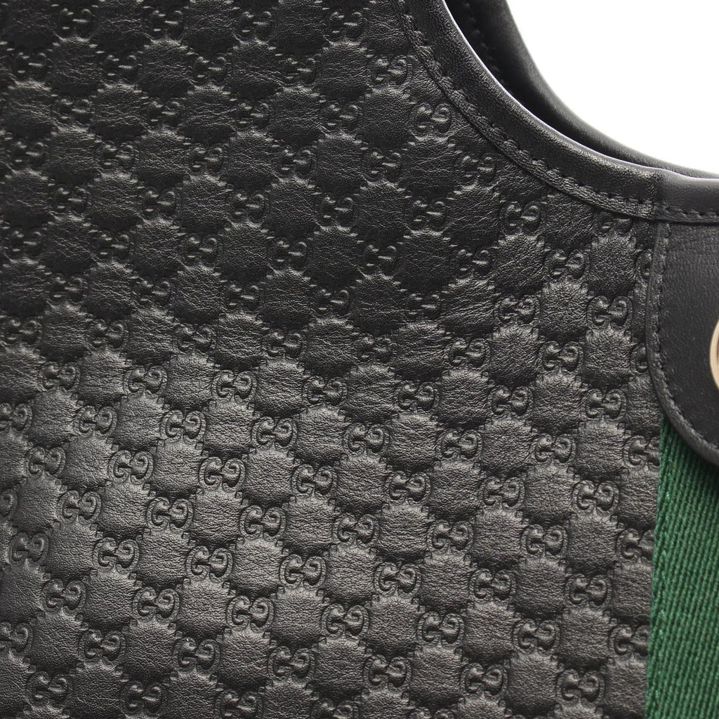 Gucci Handbag Giglio Micro Guccissima 2-Way Black Leather Guccissima Ophidia — view 6