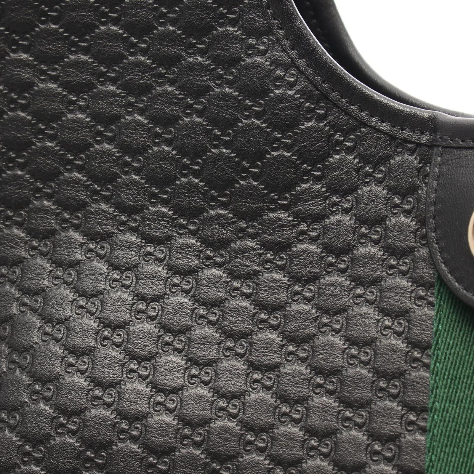 Gucci Handbag Giglio Micro Guccissima 2-Way Black Leather Guccissima Ophidia — view 6