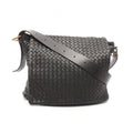 Bottega Veneta Shoulder Bag Intrecciato Black Leather