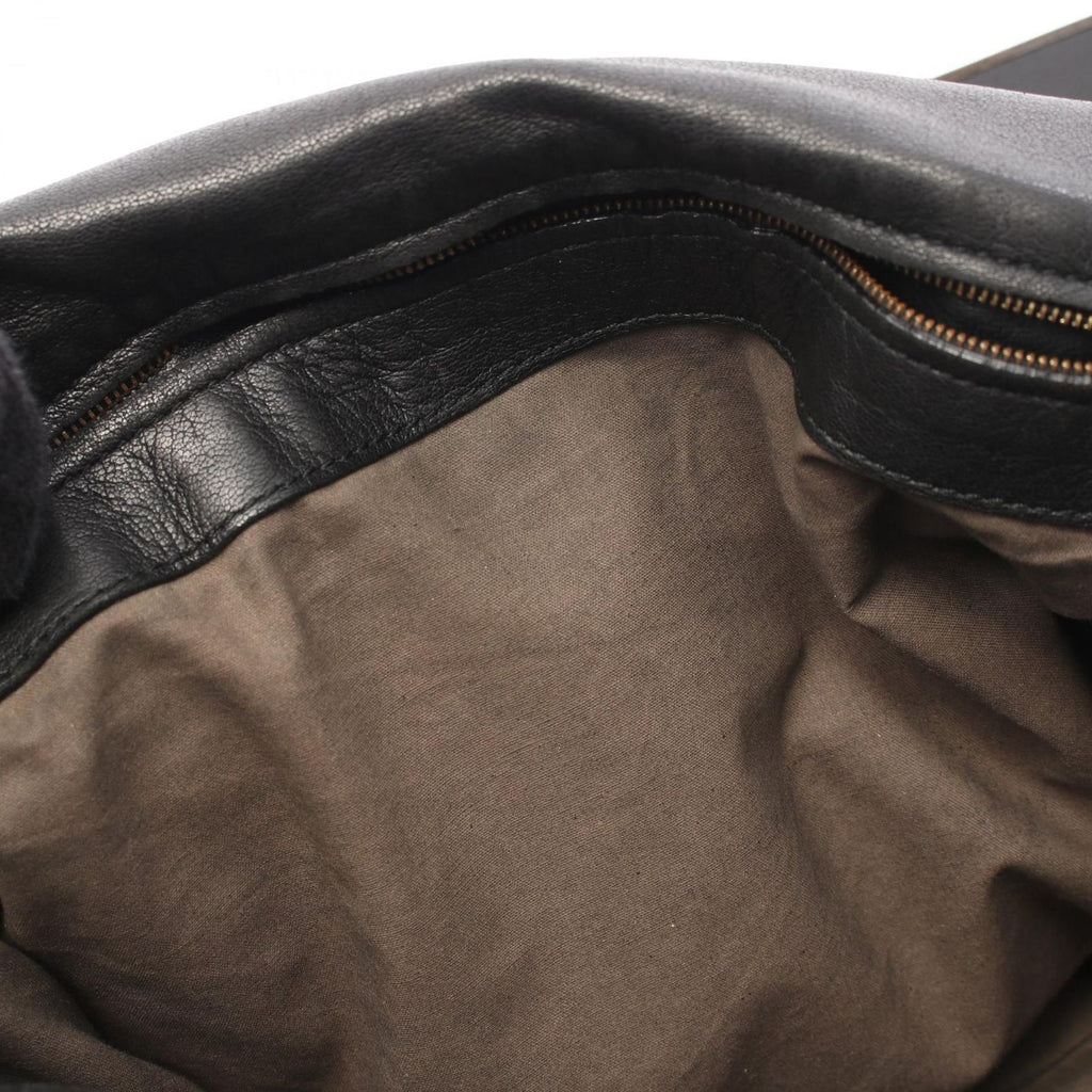 Bottega Veneta Shoulder Bag Intrecciato Black Leather — view 6