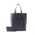 Saint Laurent Paris Tote Shopping Dark Navy Leather