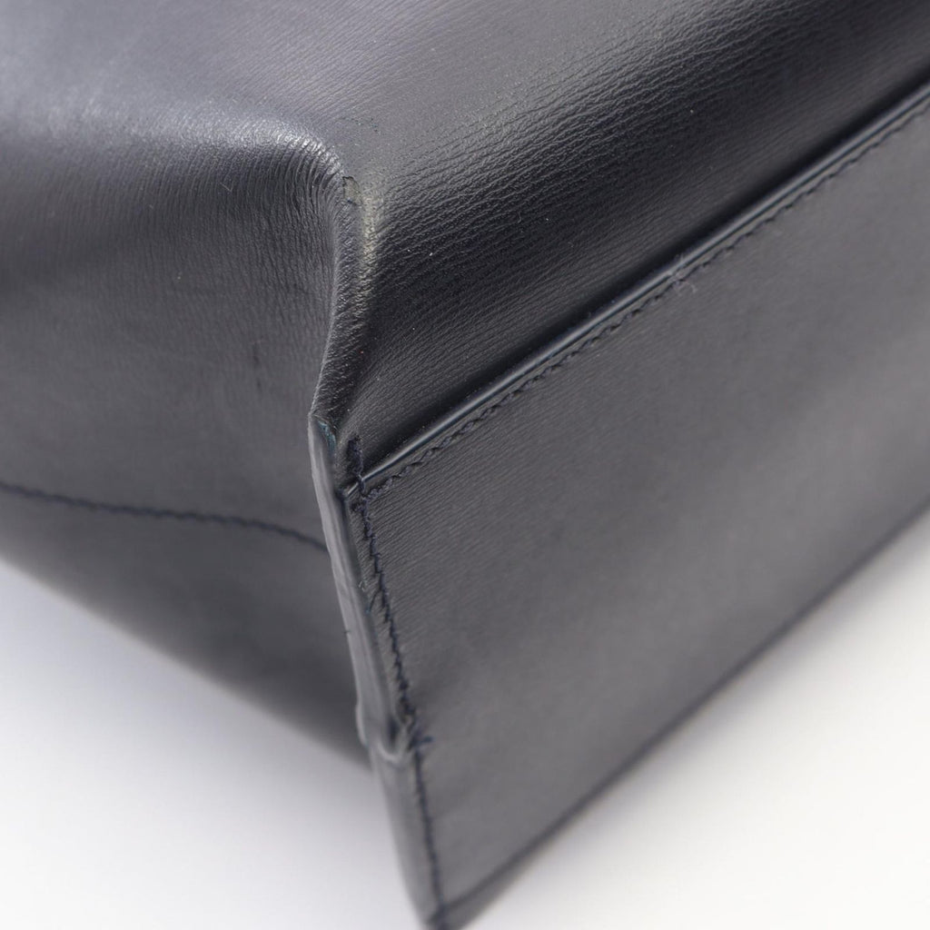 Saint Laurent Paris Tote Shopping Dark Navy Leather — view 5