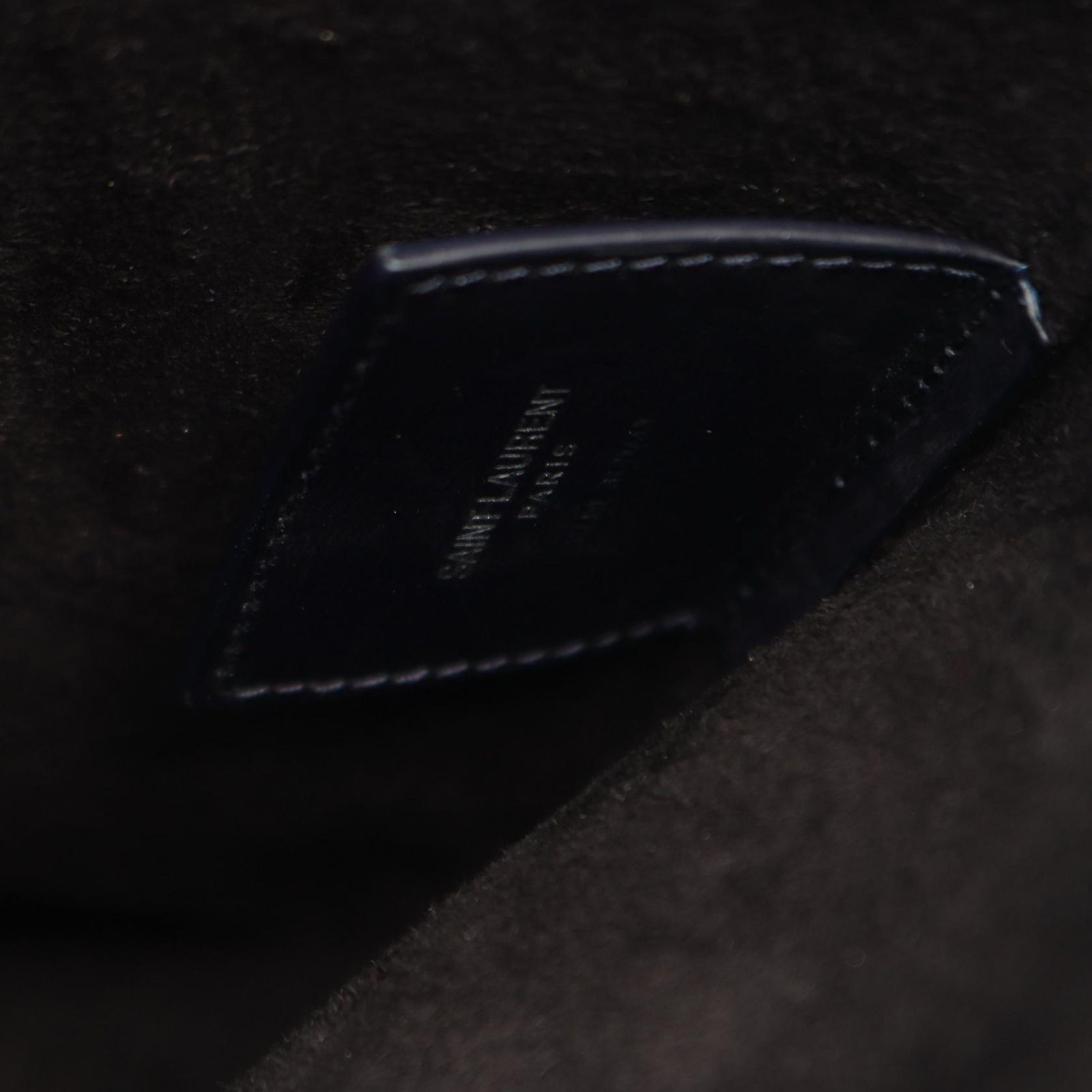 Saint Laurent Paris Tote Shopping Dark Navy Leather — view 4