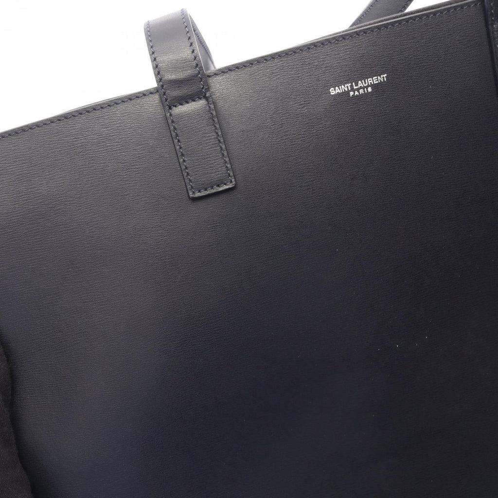 Saint Laurent Paris Tote Shopping Dark Navy Leather — view 7