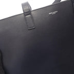 Saint Laurent Paris Tote Shopping Dark Navy Leather — view 7