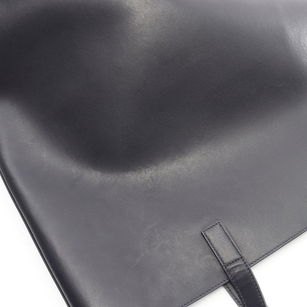 Saint Laurent Paris Tote Shopping Dark Navy Leather — view 8