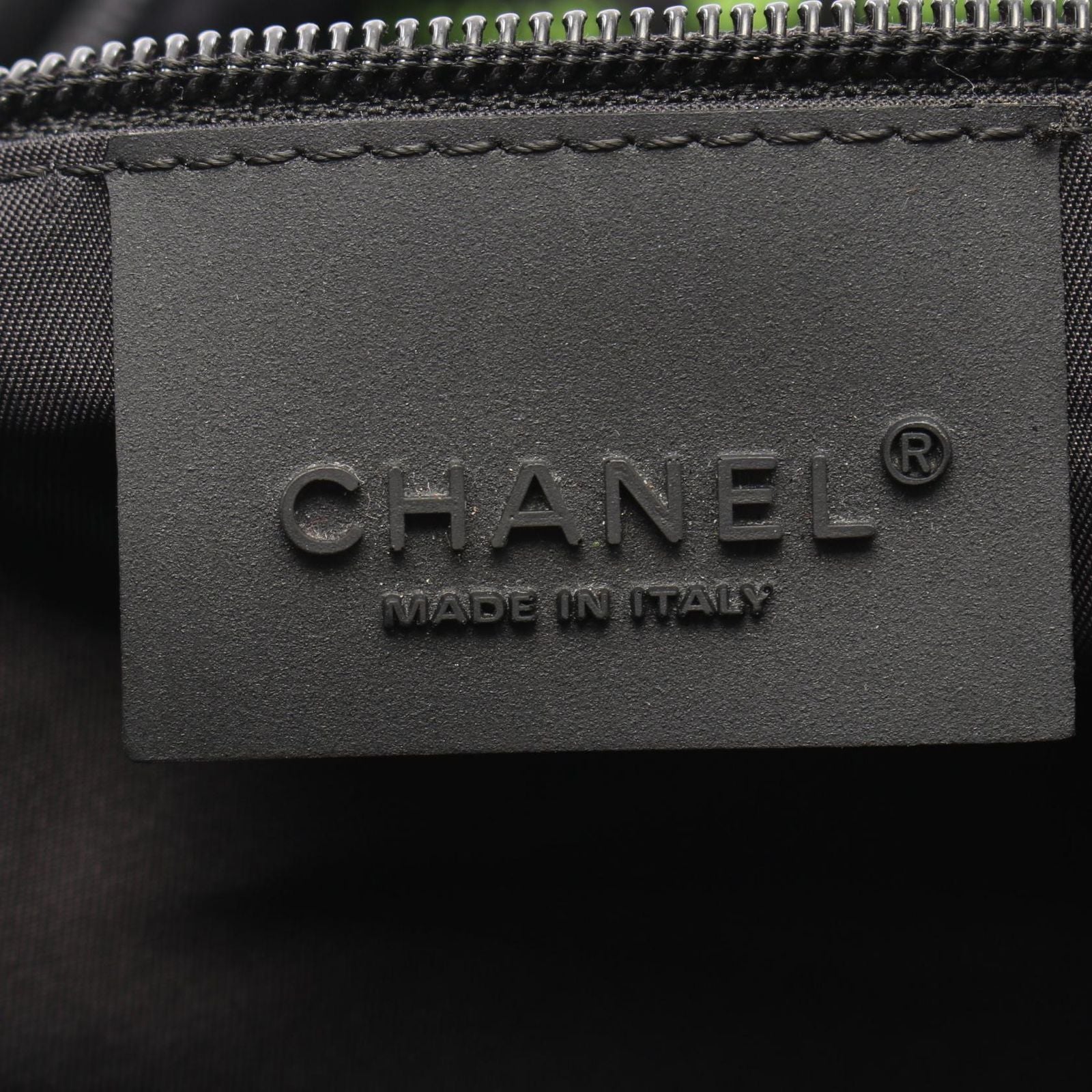 Chanel Boston Bag Sports Line 2-Way Black Neon Yellow Nylon — view 4