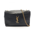 Saint Laurent Paris Shoulder Bag Kate Reversible Croco