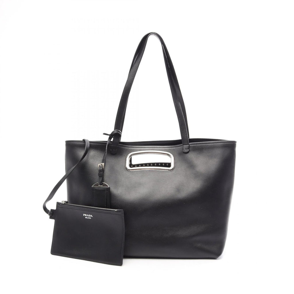 Prada Tote 2-Way Black Leather