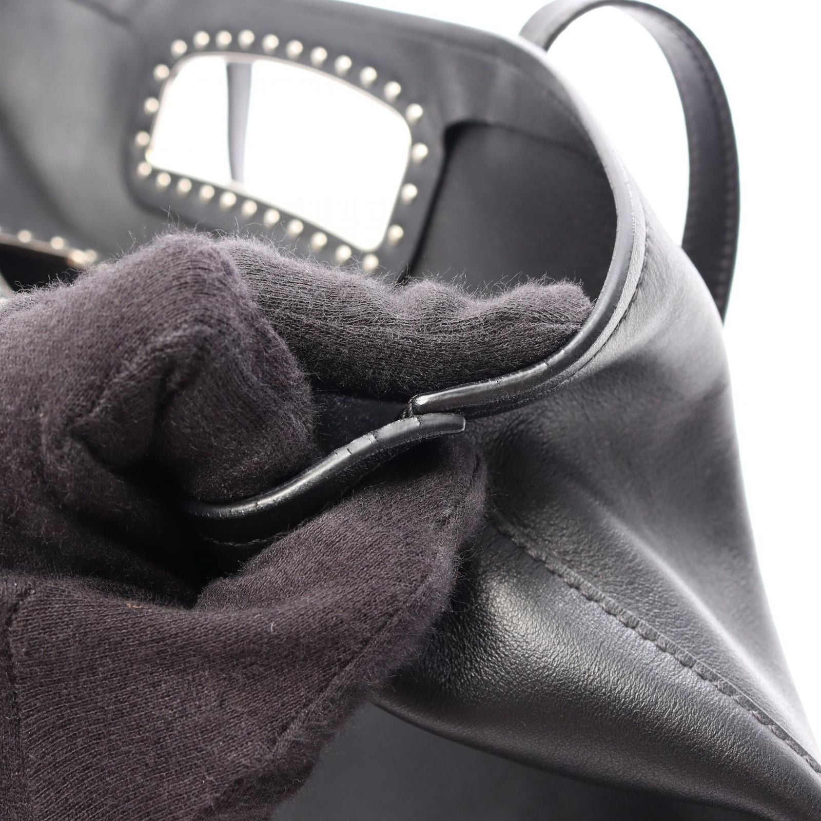 Prada Tote 2-Way Black Leather — view 6