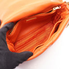 Prada Shoulder Bag 2-Way Orange Leather — view 3
