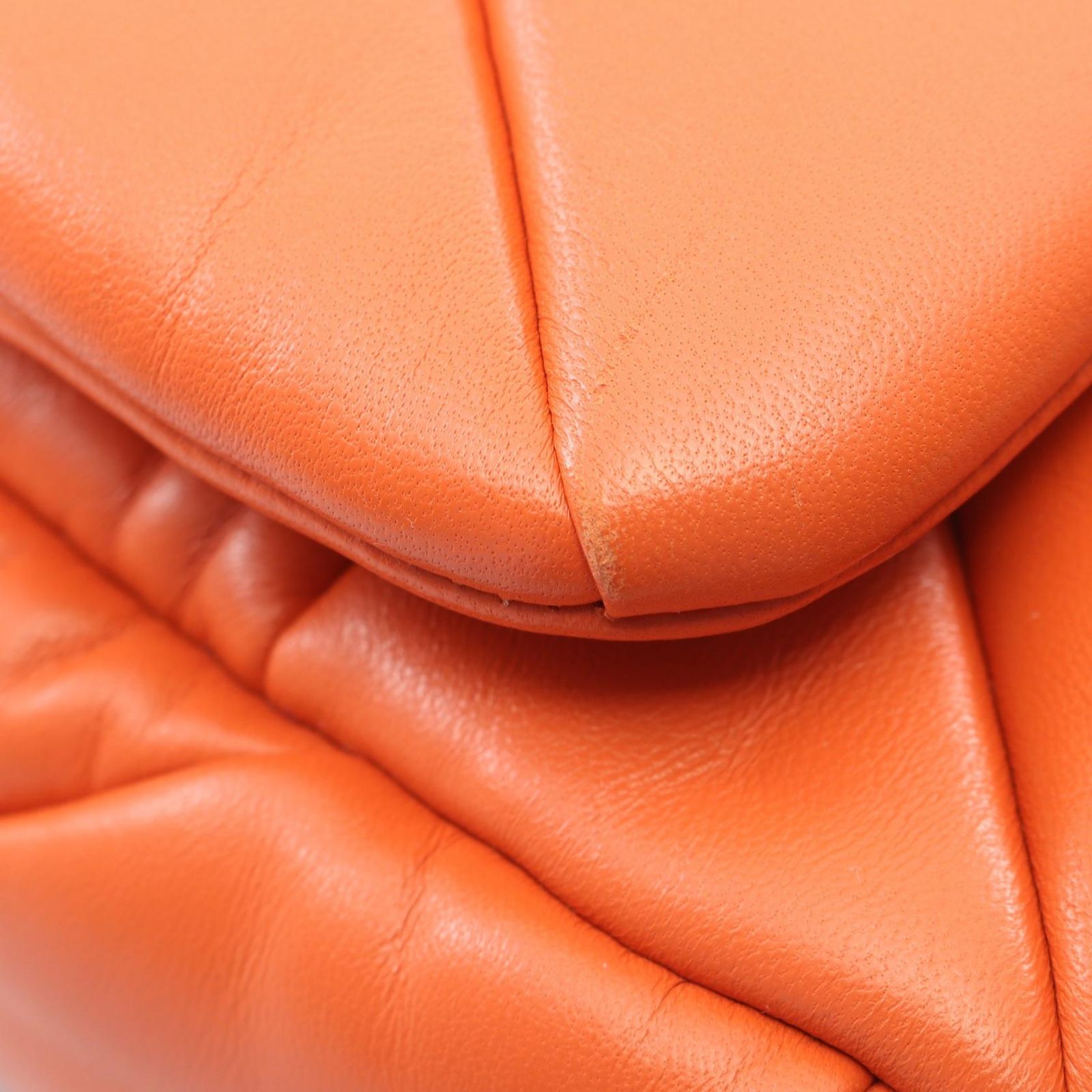 Prada Shoulder Bag 2-Way Orange Leather — view 7
