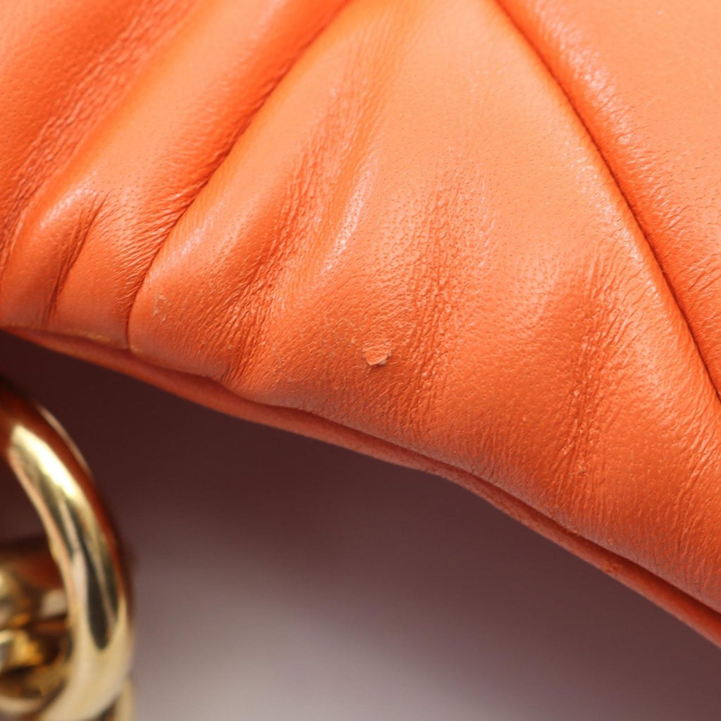 Prada Shoulder Bag 2-Way Orange Leather — view 6