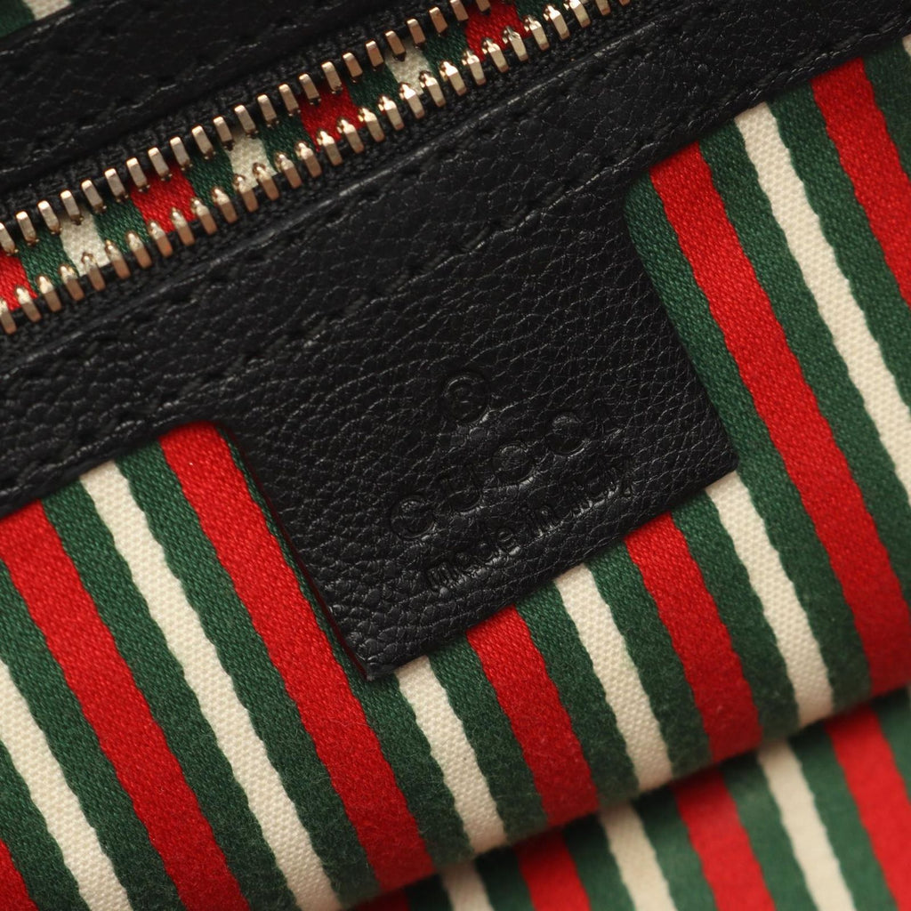 Gucci Bamboo Horsebit Black Leather Shoulder — view 4