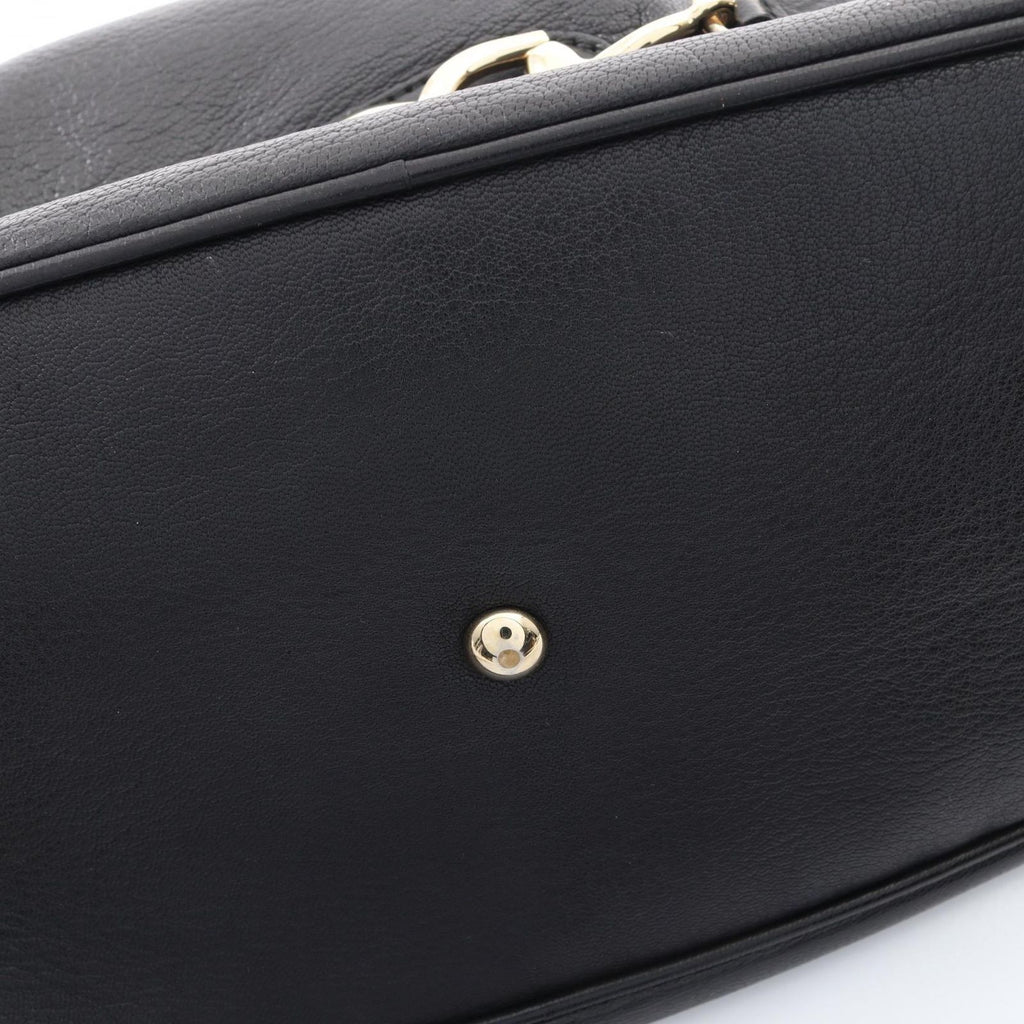 Gucci Bamboo Horsebit Black Leather Shoulder — view 8