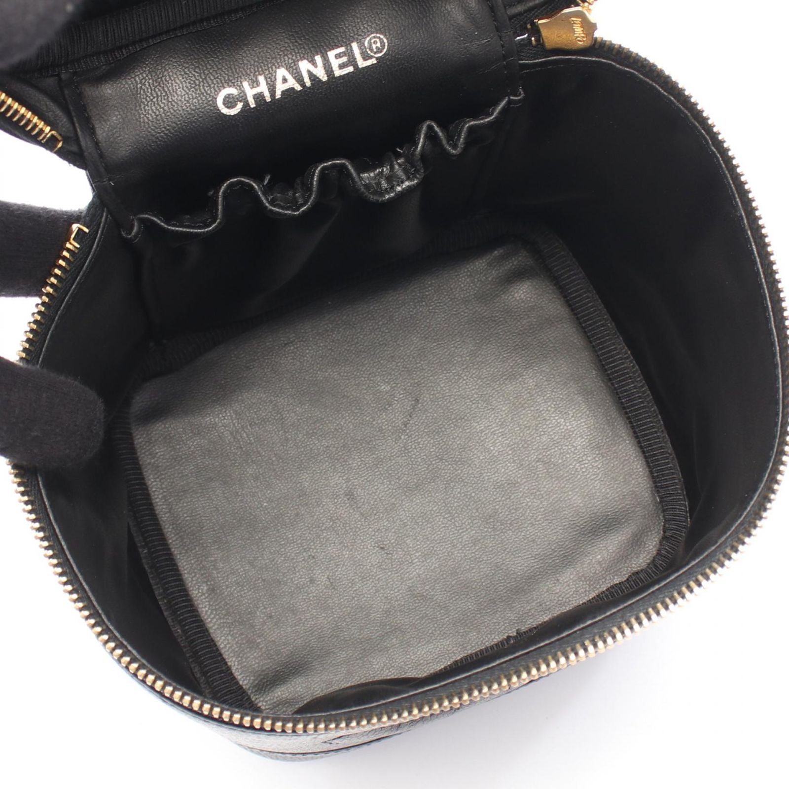 Chanel Handbag CC Logo Black Caviar Leather — view 3