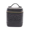 Chanel Handbag CC Logo Black Caviar Leather
