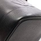 Chanel Handbag CC Logo Black Caviar Leather — view 9