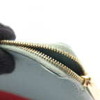 Celine Pouch Solo Bicolor Light Blue Red Leather — view 8