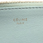 Celine Pouch Solo Bicolor Light Blue Red Leather — view 4