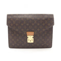 Louis Vuitton Clutch Porte Documents Senator Monogram Canvas Leather