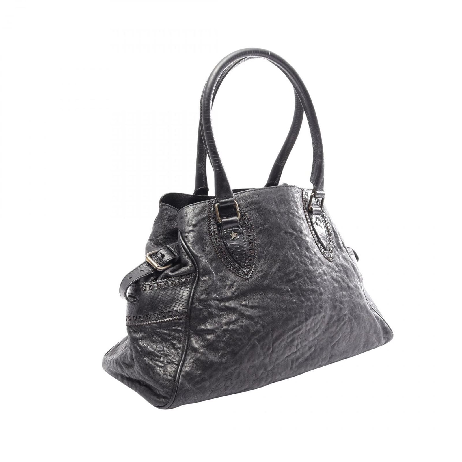 Fendi Handbag Etonico Black Leather — view 2