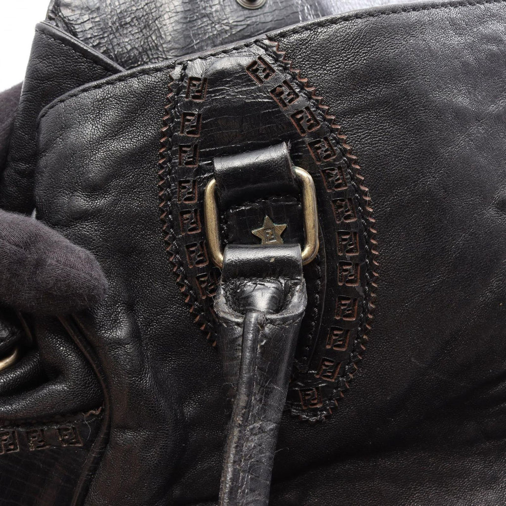 Fendi Handbag Etonico Black Leather — view 9