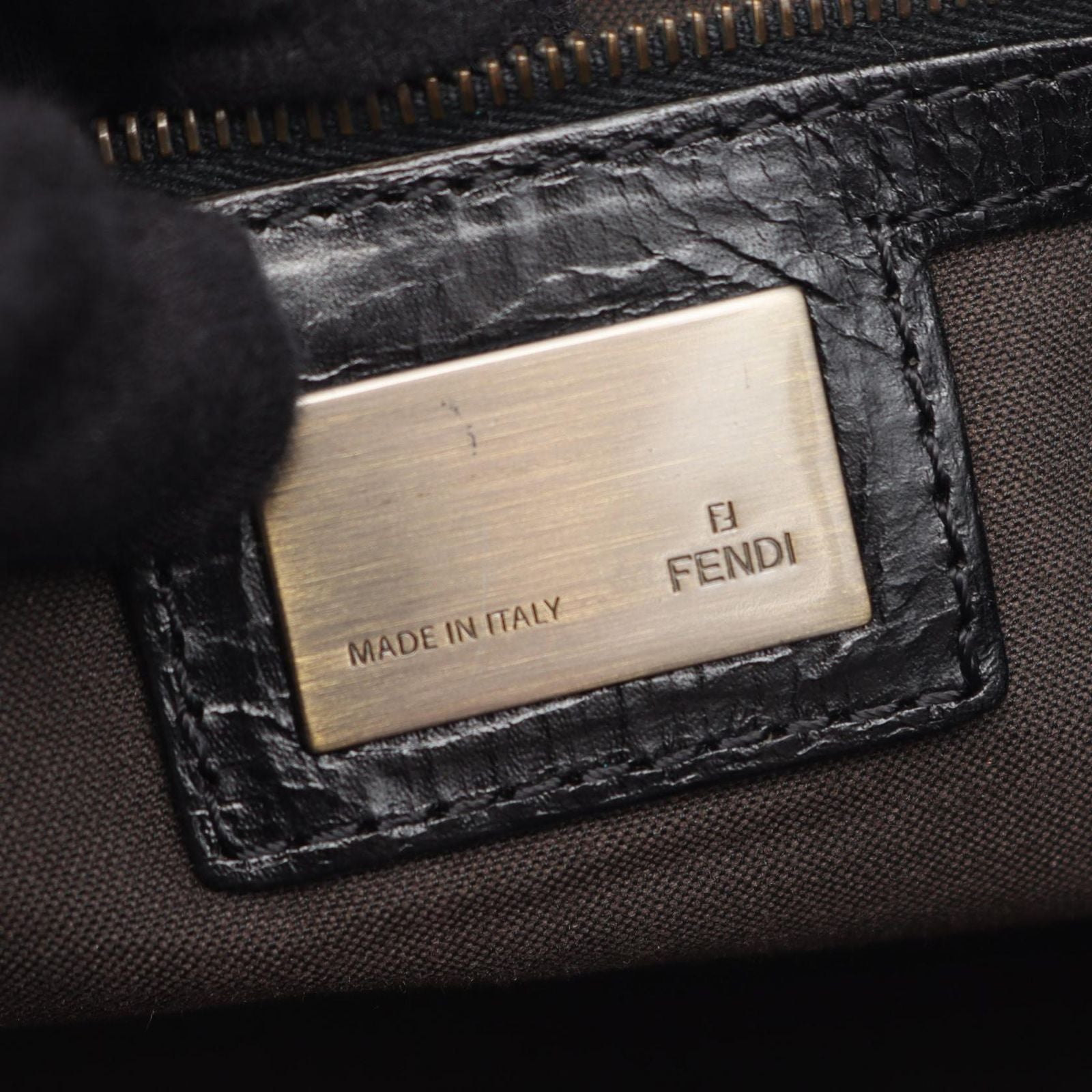 Fendi Handbag Etonico Black Leather — view 4