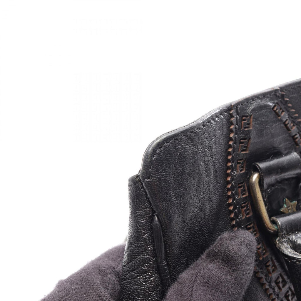 Fendi Handbag Etonico Black Leather — view 8