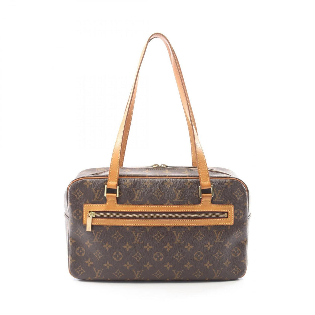 Louis Vuitton Shoulder Bag GM Canvas Leather GM