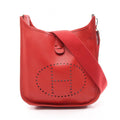 Hermes Shoulder Bag Evelyne 2 PM Rouge Casac Leather