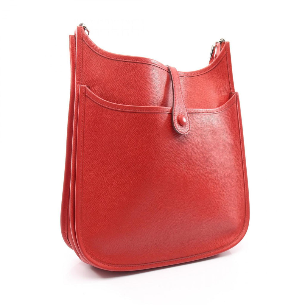 Hermes Shoulder Bag Evelyne 2 PM Rouge Casac Leather — view 2